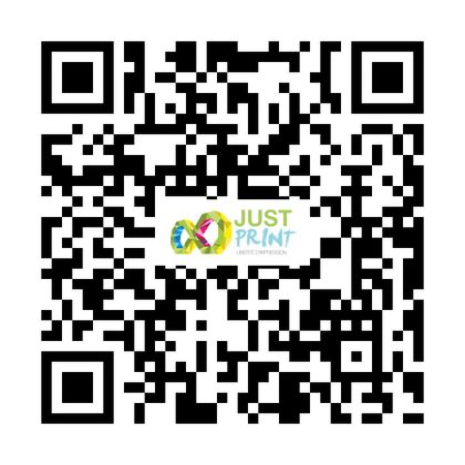 QR code pour écrire à JUSTPRINT sur WhatsApp